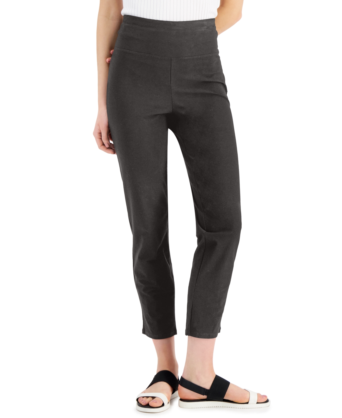 Eileen Fisher Women's High-Waist Slim Pull-On Pants, Regular & Plus Sizes