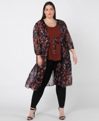 plus size dusters and robes