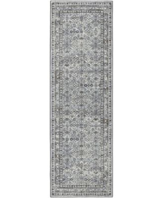 Jericho Washable JC7 2'6" x 12' Runner Area Rug