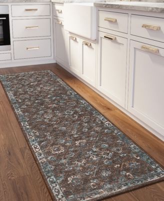 Jericho Washable JC8 2'6" x 12' Runner Area Rug