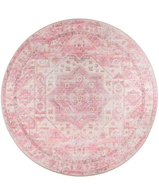 Jericho Washable JC5 6' x 6' Round Area Rug