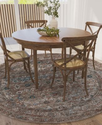 Jericho Washable JC7 6' x 6' Round Area Rug