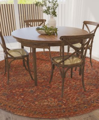 Jericho Washable JC3 8' x 8' Round Area Rug