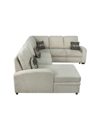 Mae Sectional Sofa with Power and USB Ports