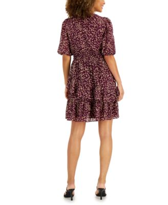 Taylor Women's Tiered-Hem Peasant Dress