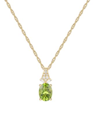 Peridot necklace deals macys