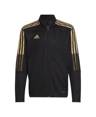 adidas black reflective gold jacket