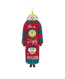 Minions Bob, Kevin and Stuart the Minions in Ugly Christmas Sweater Christmas Ornament
