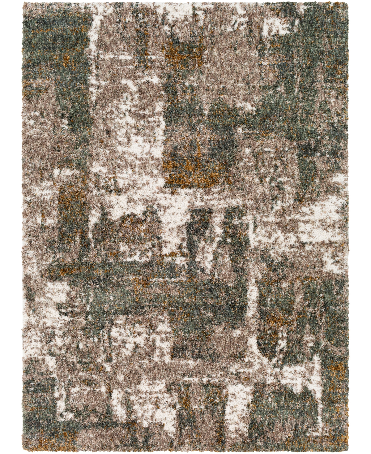 Surya Celestial Shag Csg2306 6'7" X 9' Area Rug In Tan/beige