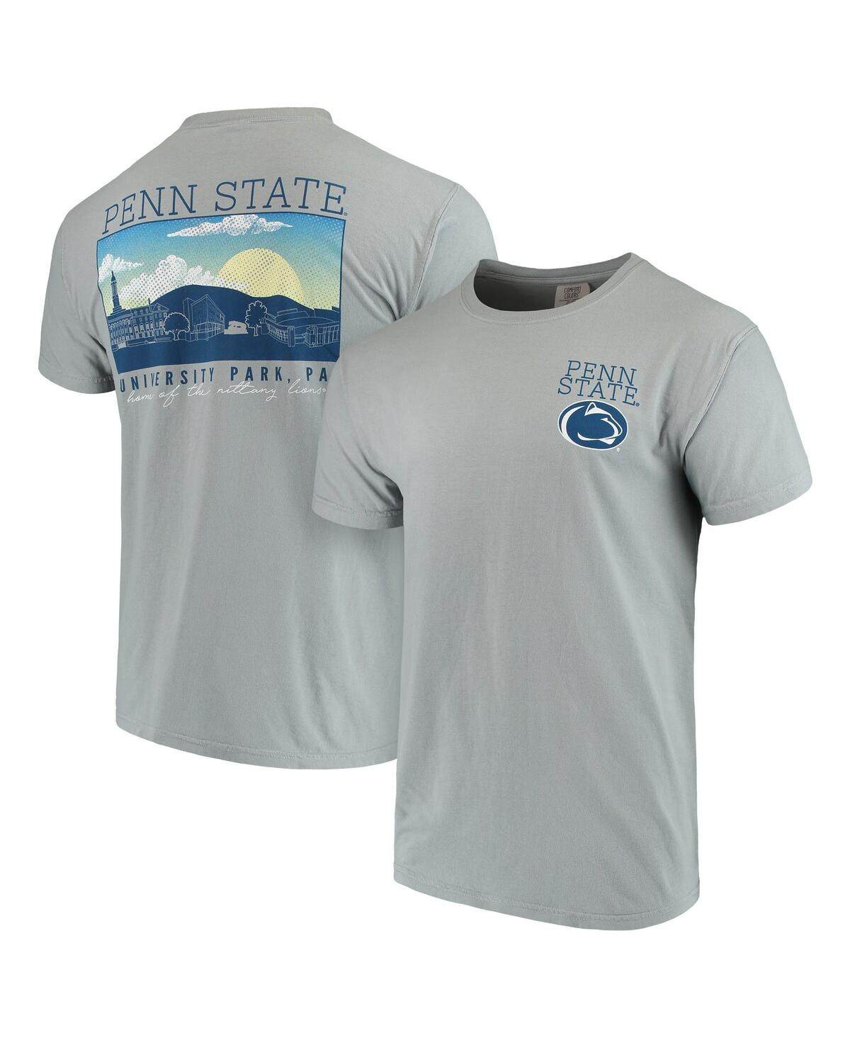 Men's Gray Penn State Nittany Lions Comfort Colors Campus Scenery T-shirt - Gray