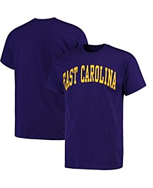 Men's Purple East Carolina Pirates Basic Arch T-shirt
