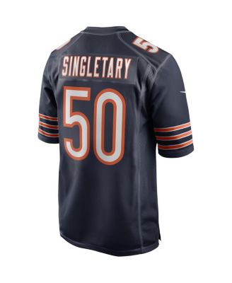 Men's Mike Singletary Navy Chicago Bears Game Retired Player Jersey