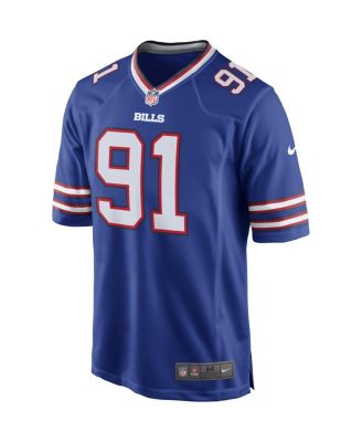 Men's Ed Oliver Royal Buffalo Bills Team Game Player Jersey
