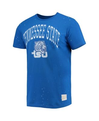 Men's Royal Tennessee State Tigers Bleach Splatter T-shirt