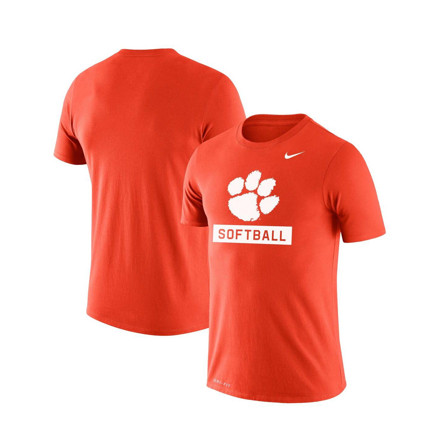 Мужская футболка Nike Orange Clemson Tigers Softball Drop Legend Performance — фото 2