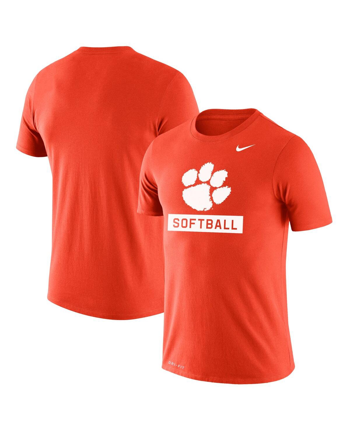 Men's NikeClemson Tigers Softball Drop Legend Performance T-shirt - Orange