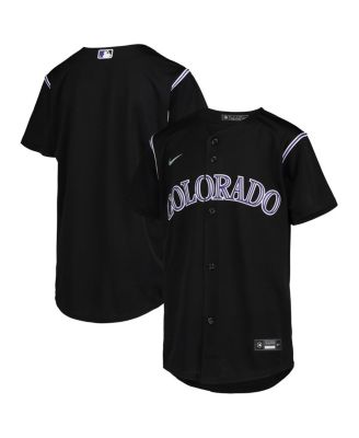 Big Boys Nike Black Colorado Rockies Alternate Replica Team Jersey Macy s