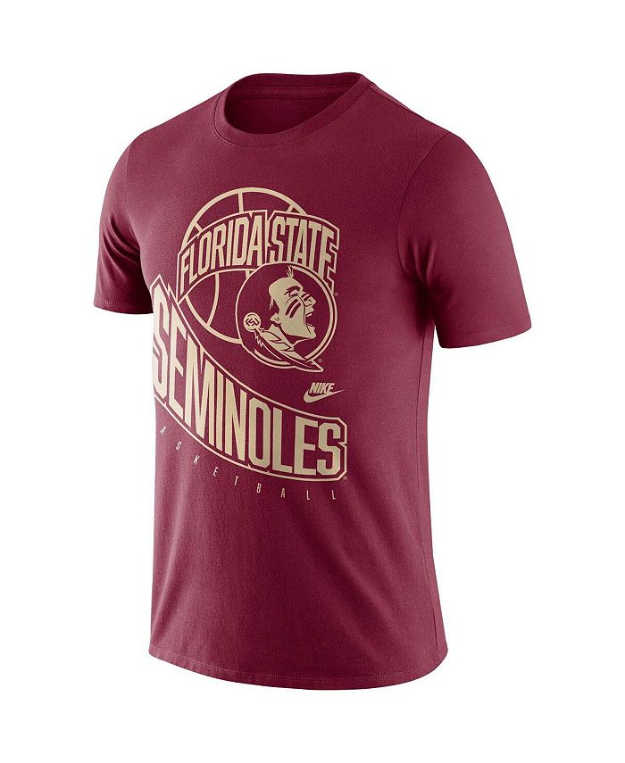 Nike Men's Garnet Florida State Seminoles Retro Basketball T-shirt ...