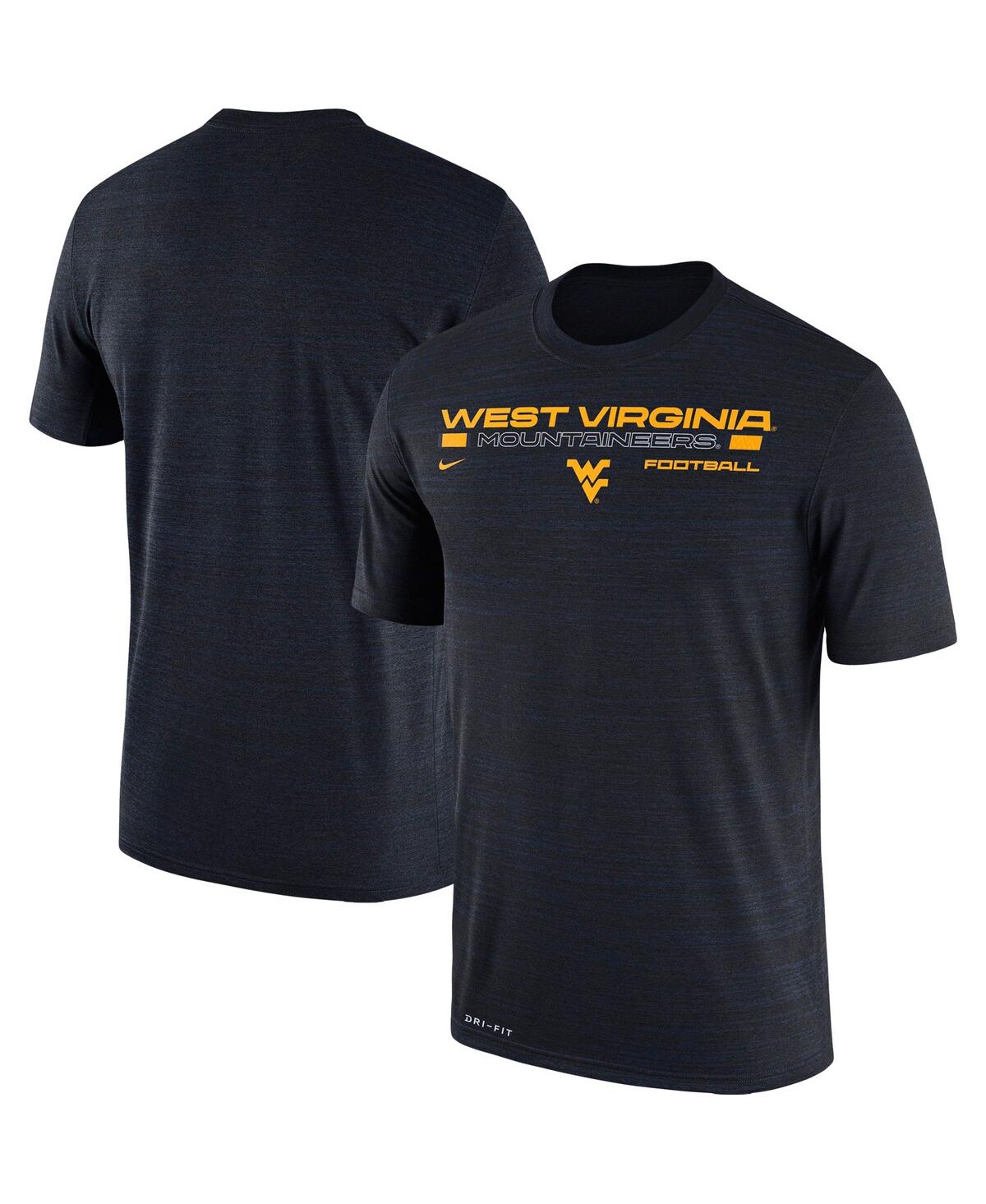 Nike Navy West Virginia Mountaineers Velocity Legend Performance T-shirt In Navy
