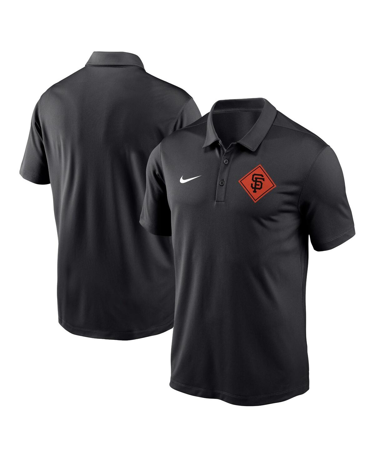 Shop Nike Men's  Black San Francisco Giants Diamond Icon Franchise Performance Polo Shirt