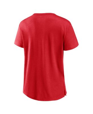 Women's Red Wisconsin Badgers Tie Breaker T-shirt