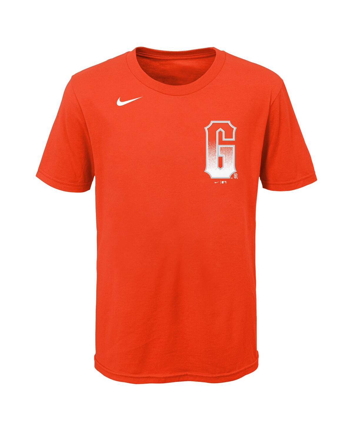 Big Boys Nike Mike YastrzemskiWhite San Francisco Giants City Connect Name and Number T-shirt - Orange