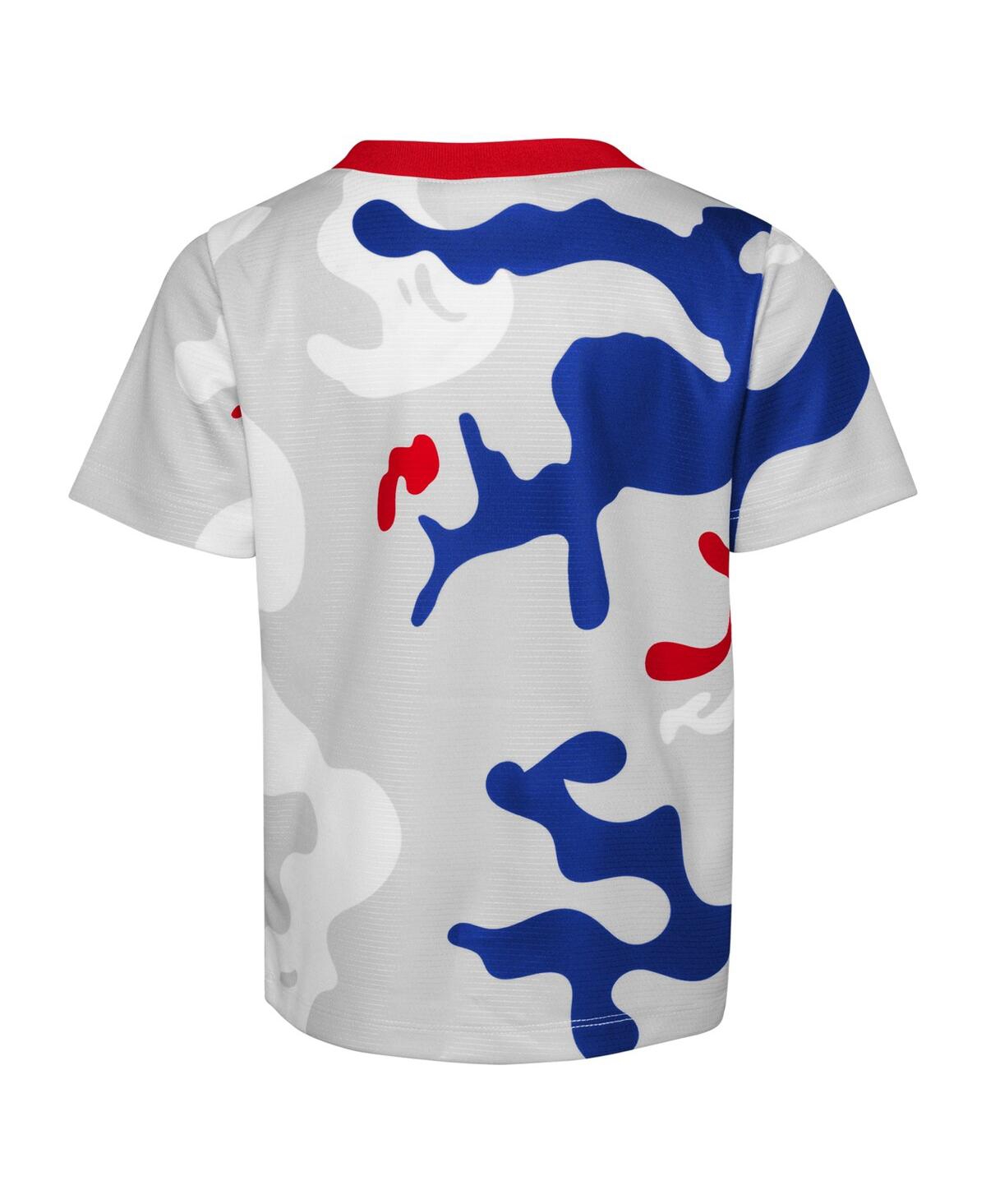 Outerstuff Newborn And Infant Boys And Girls Royal, Red Chicago Cubs Pinch Hitter T-shirt And Shorts Set In Royal,red