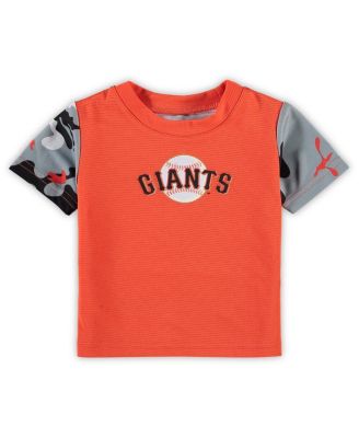 Newborn and Infant Boys and Girls Orange, Black San Francisco Giants Pinch Hitter T-shirt and Shorts Set