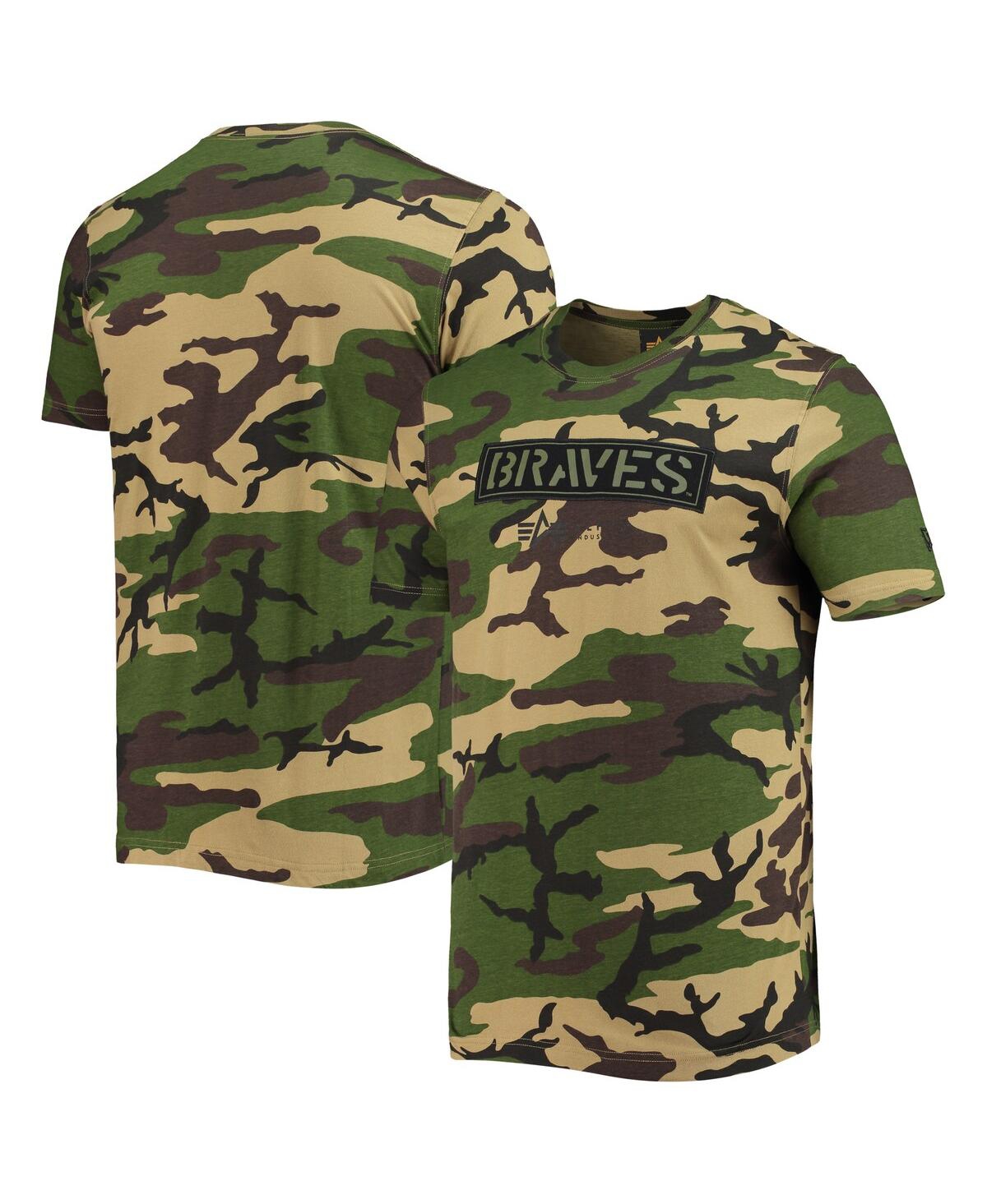 New Era Men's  Camo Los Angeles Dodgers Club T-shirt In Camo