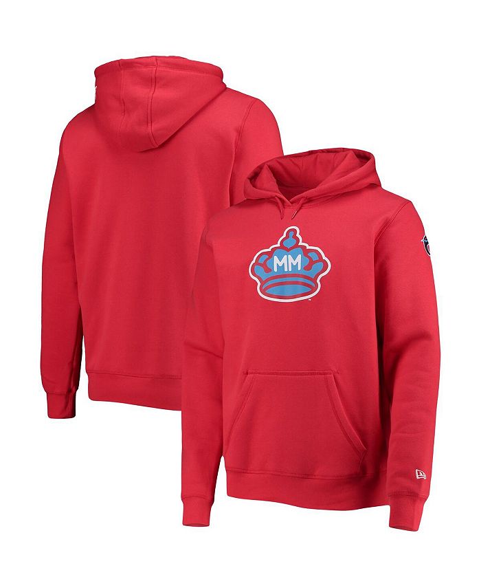 Men's New Era Red Miami Marlins City Connect Pullover Hoodie