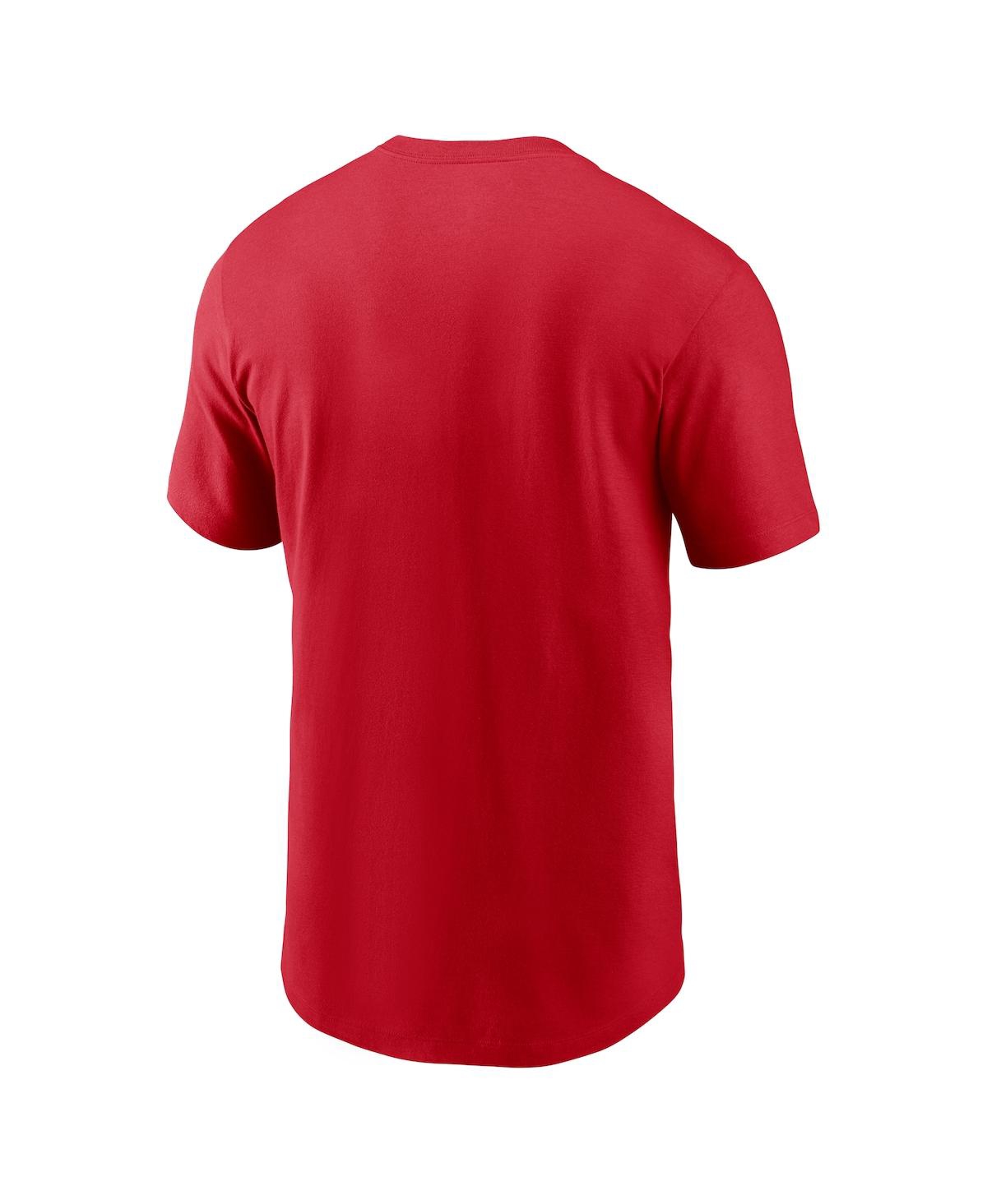 Shop Nike Men's  Red Los Angeles Angels Light Up The Halo Local Team T-shirt