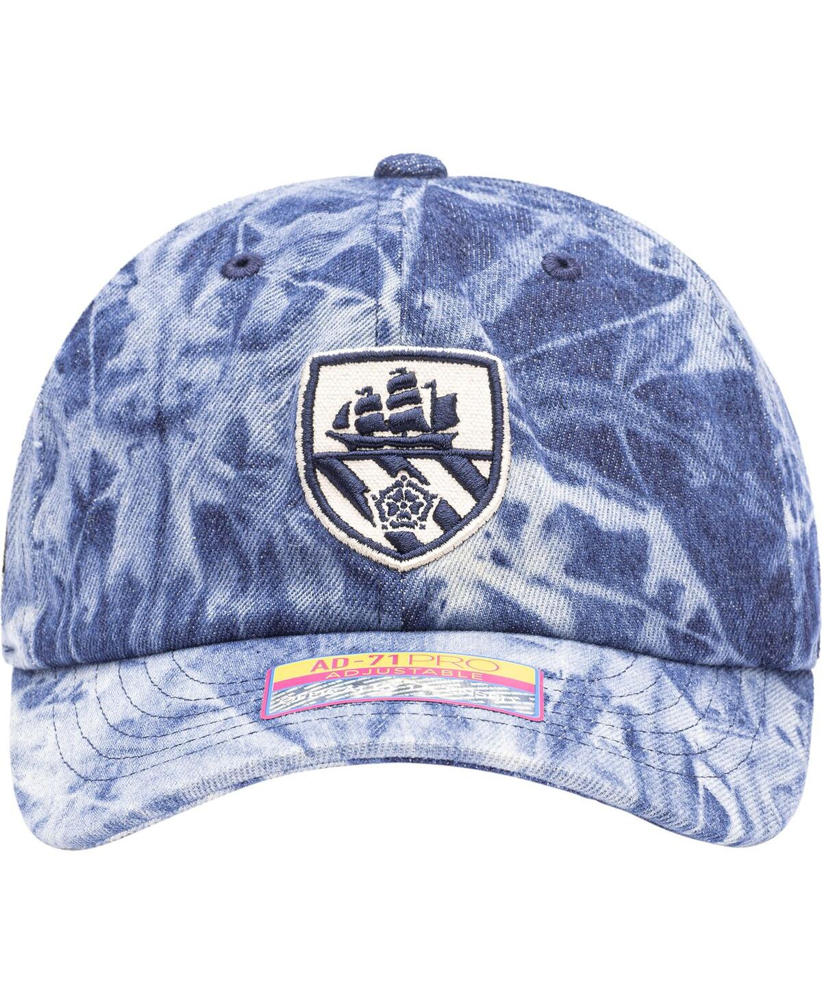 Shop Fan Ink Men's Navy Manchester City Ranch Adjustable Hat