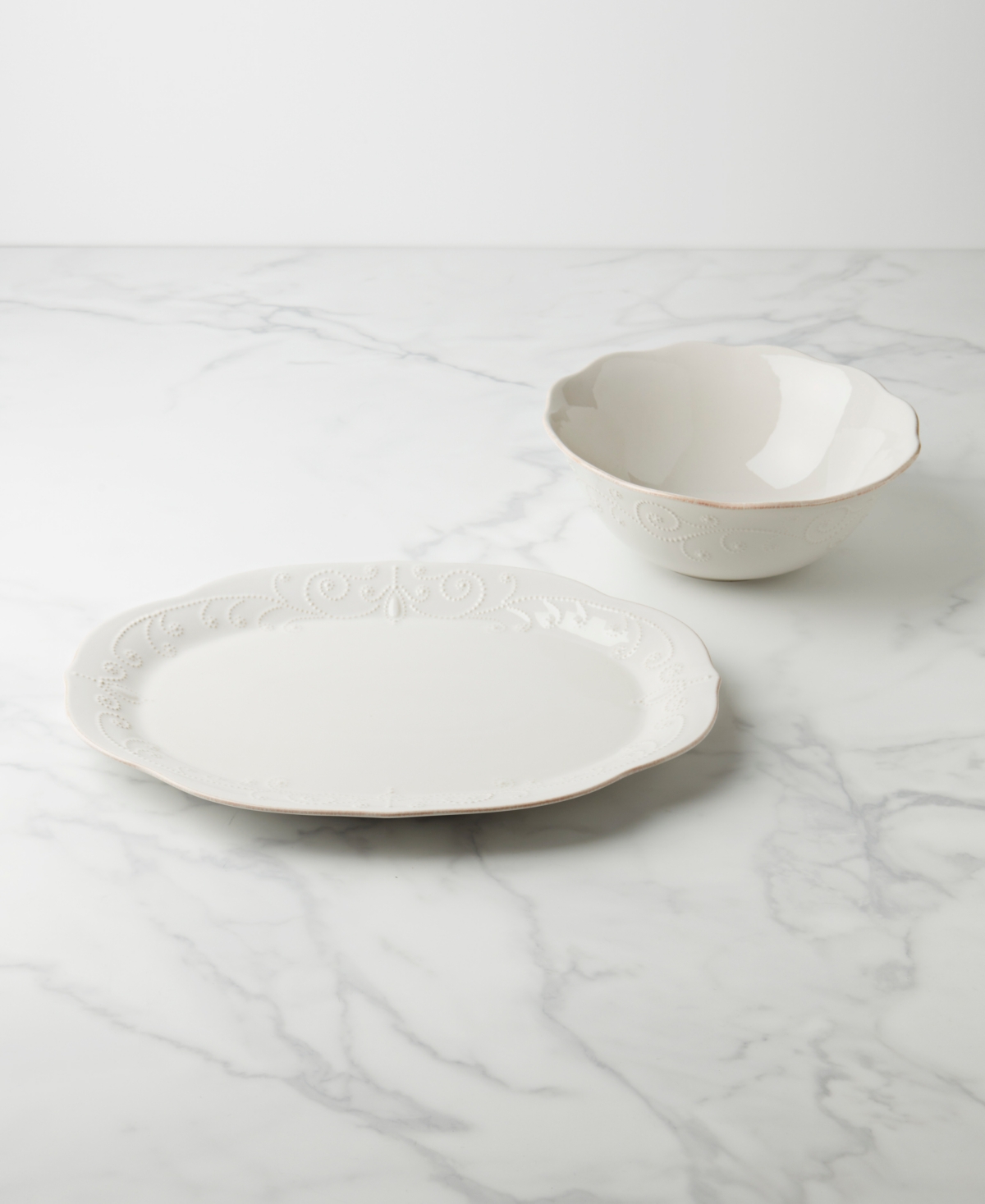 Lenox French Perle Serveware Bundle, Pack of 2