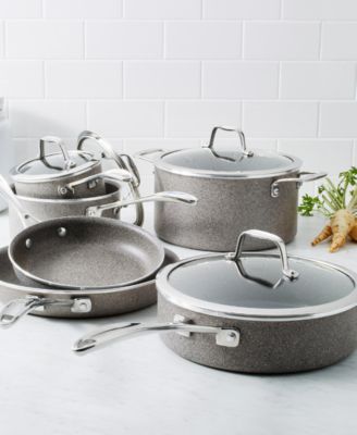 HENCKELS Capri Granitium 10 Pc Aluminum Nonstick Cookware Set