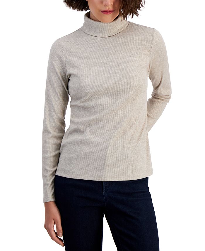 Macys womens top cotton turtleneck