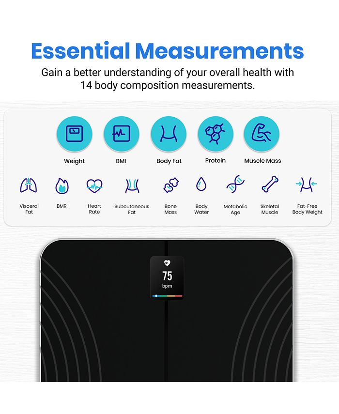Etekcity Apex HR Smart Fitness Scale Macy