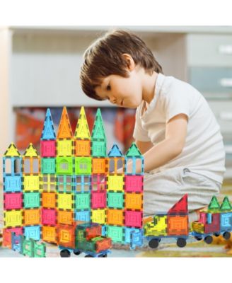 102 Piece Magnetic Building Block Play People Castle Set