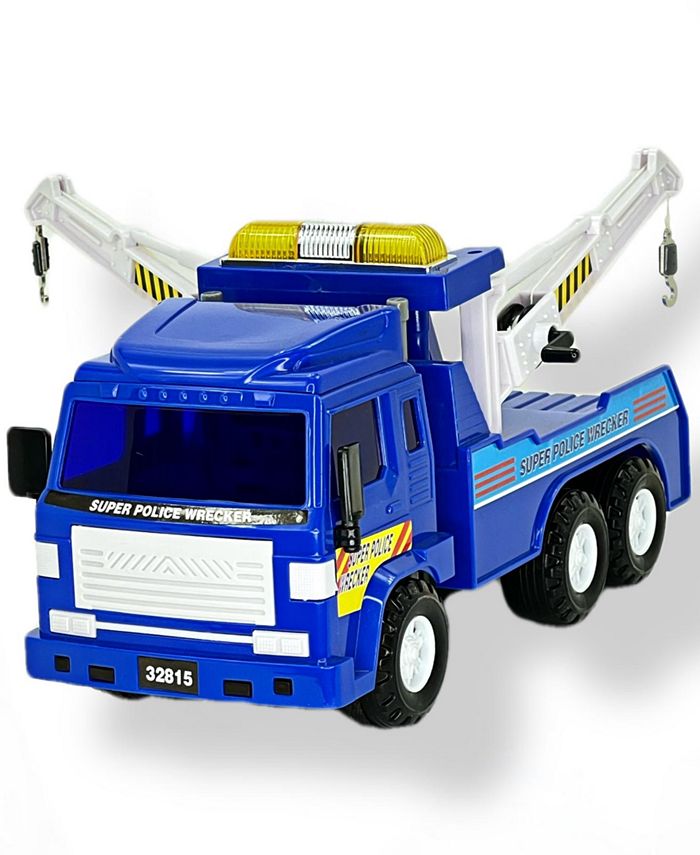 Big Heavy Duty Wrecker Tow Truck Police Toy for Kids with Friction Power  with Double Hooks, 1 - Ralphs