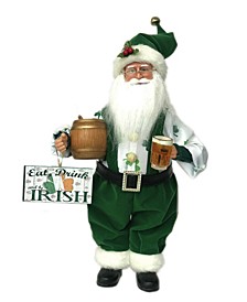 15" Eat, Drink Be Irish Santa