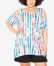 Macys plus size cold shoulder tops top