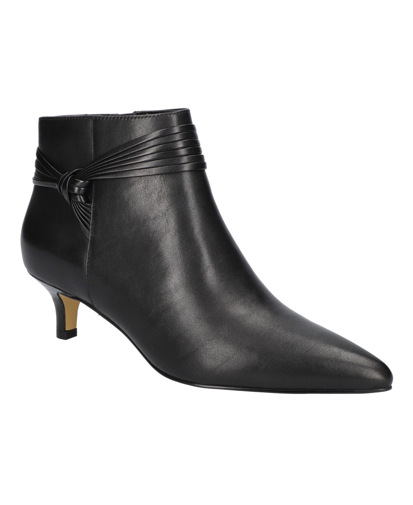 Женские ботинки Bella Vita Jani Ankle Booties, цвет: Чёрный кожаный — фото 1