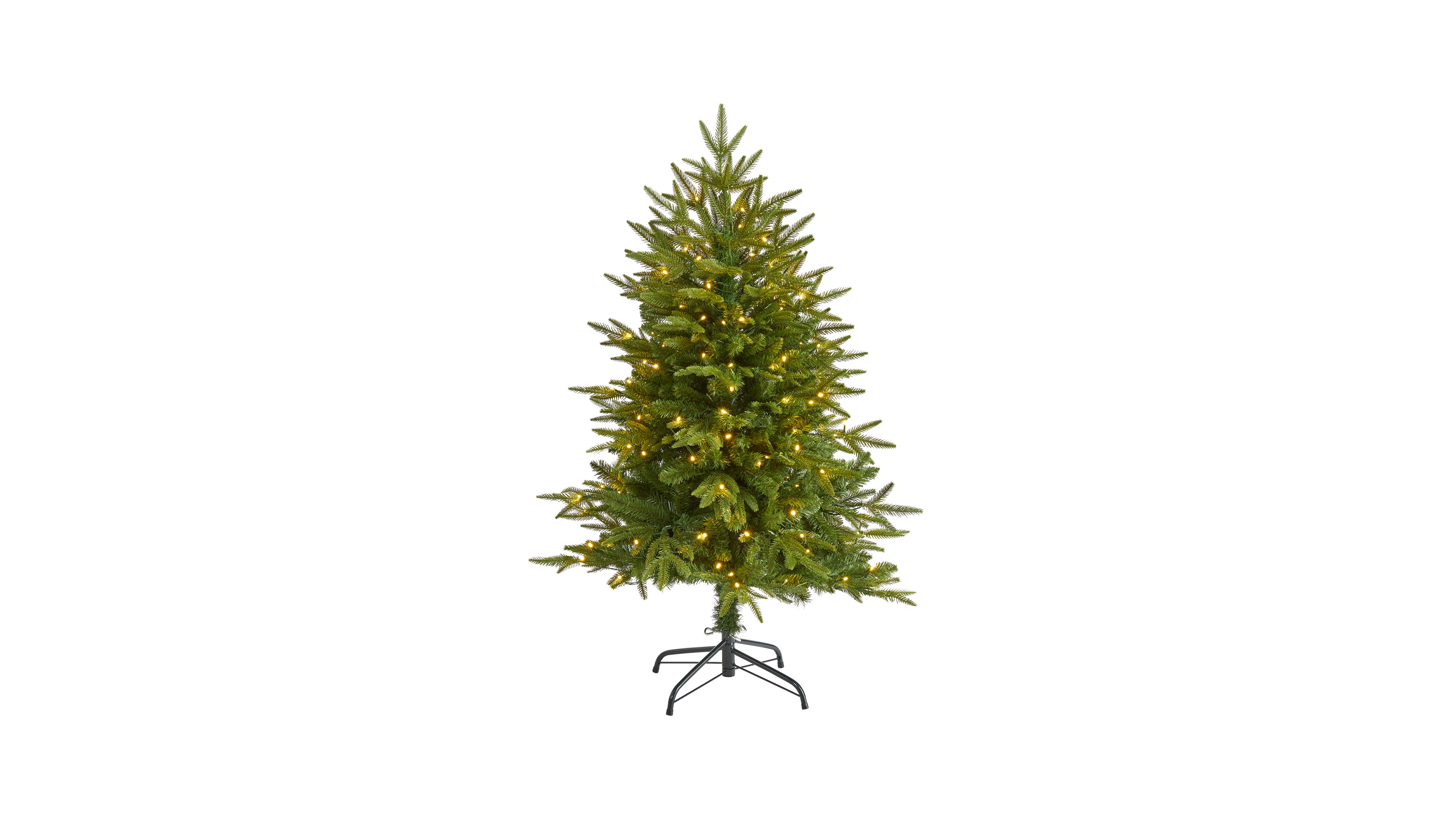Colorado Mountain Fir Natural Look Artificial Christmas Tree with Lights, 48"
