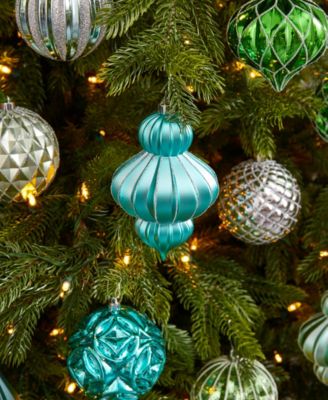 Holiday Lux Shatter-Resistant 12 Piece Christmas Tree Ornament Set with Re-Useable Box