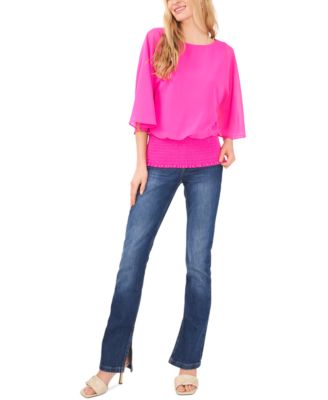 Sam & Jess - Women's Smocked-Waist Top