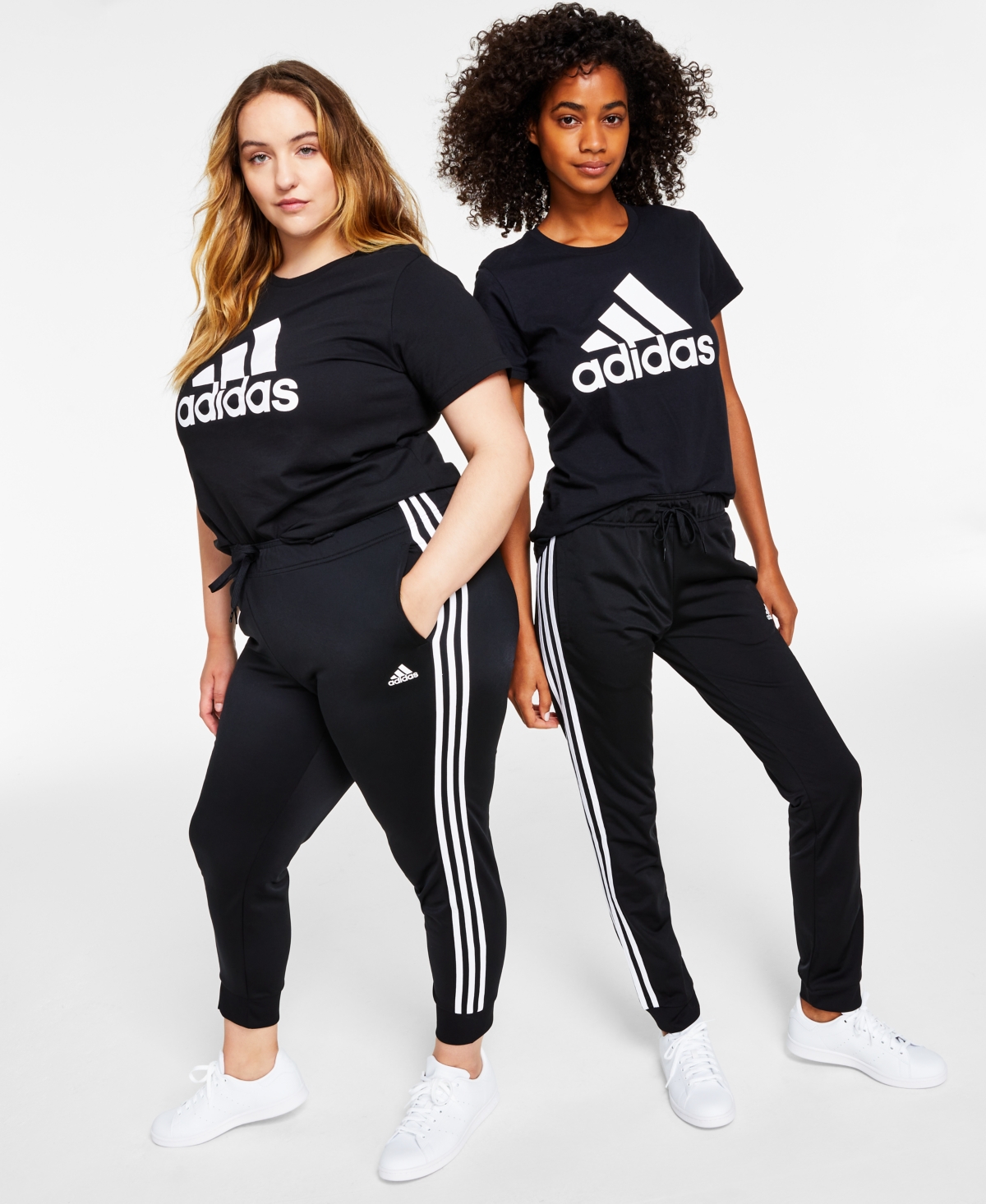 Shop Adidas Originals Women's Essentials Warm-up Slim Tapered 3-stripes Track Pants, Xs-4x In Wonder Blue,white