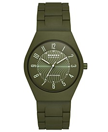 Men's Grenen in Green Made with 100% Recycled Ocean Plastics Link Bracelet Watch, 37mm