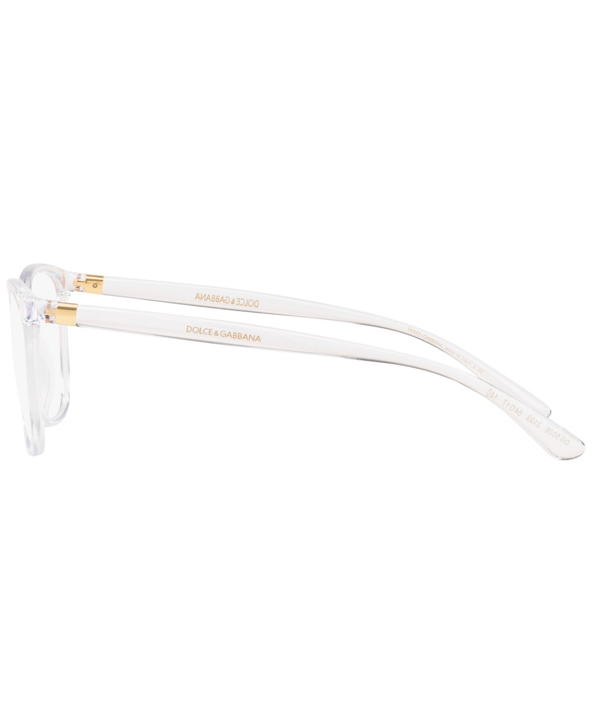 Dolce & Gabbana Dg5026 Women's Rectangle Eyeglasses In Crystal