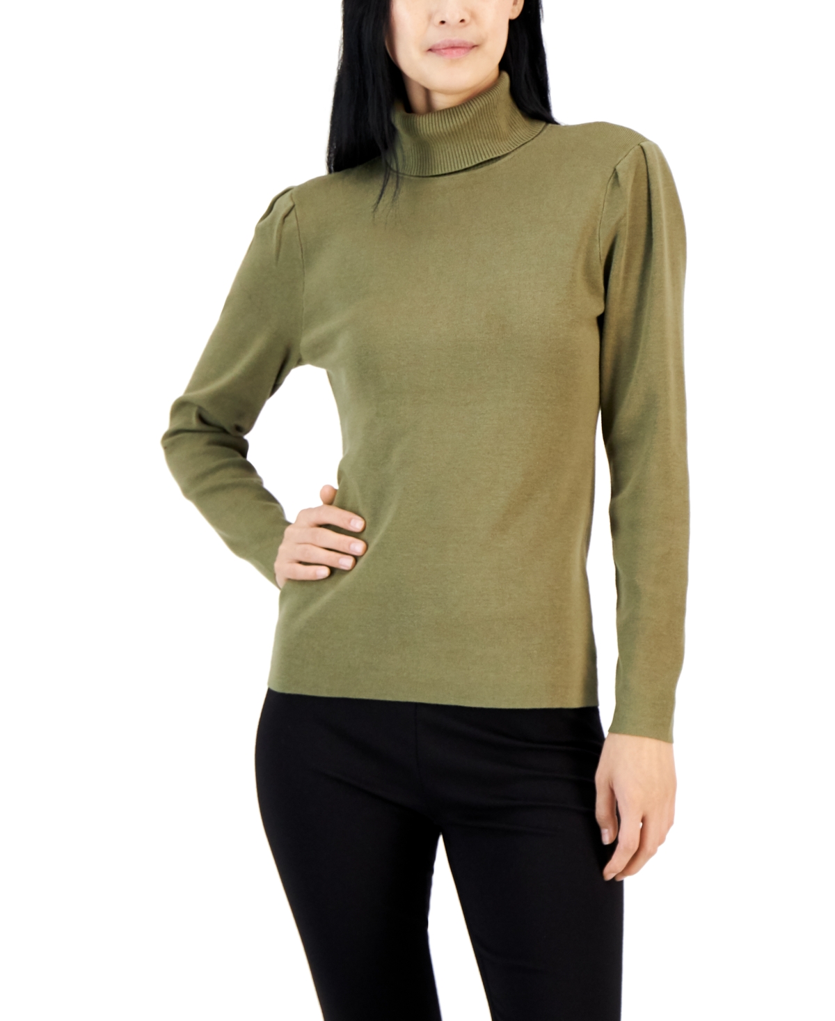 Alfani Women's Long Sleeve Turtleneck Sweater, Created for Macy's