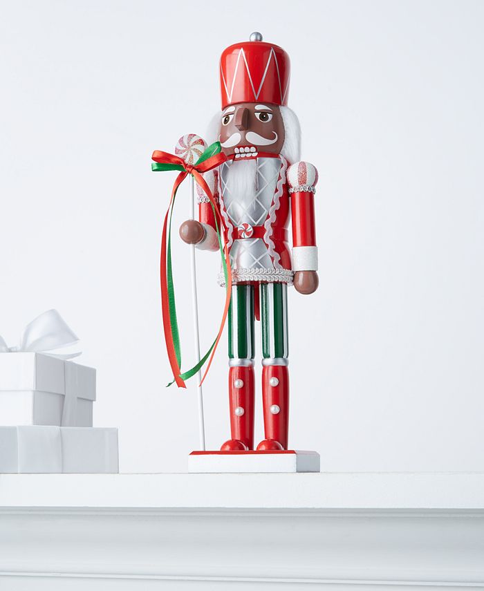 Holiday lane nutcrackers african american candy staff nutcracker