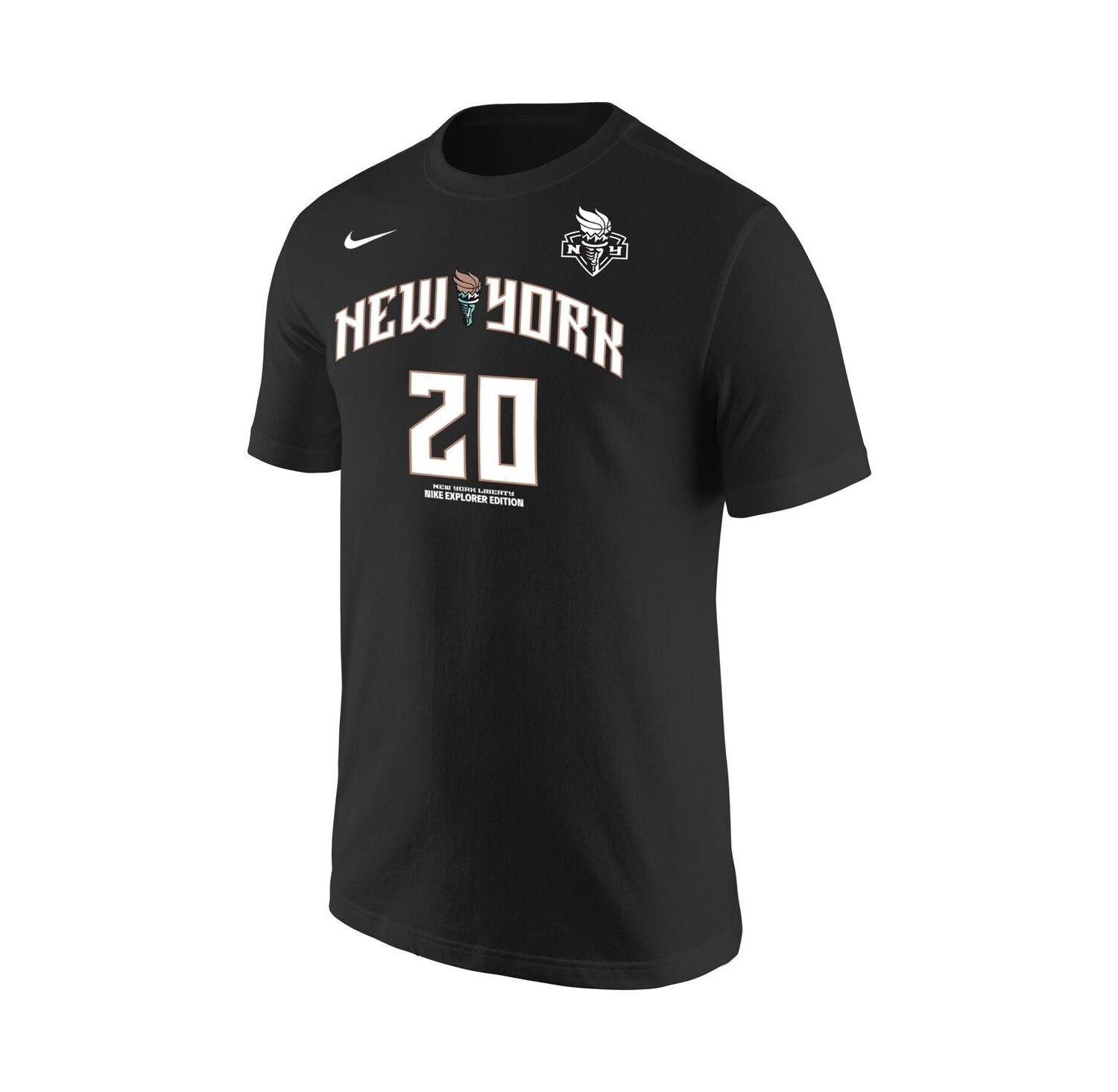 Men's Sabrina Ionescu Black New York Liberty Explorer Edition Name and Number T-shirt